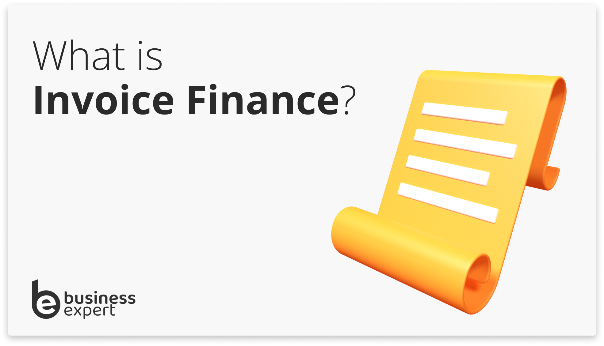 What is Invoice Finance and How Does it Work? Business Expert