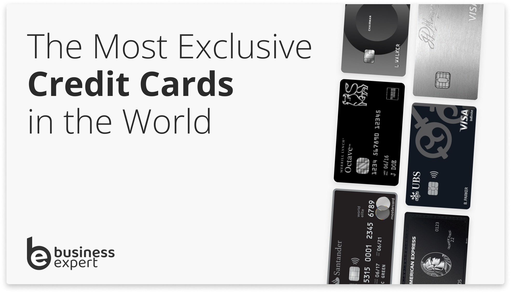 The 7 Most Exclusive Credit Cards in the World - Business Expert