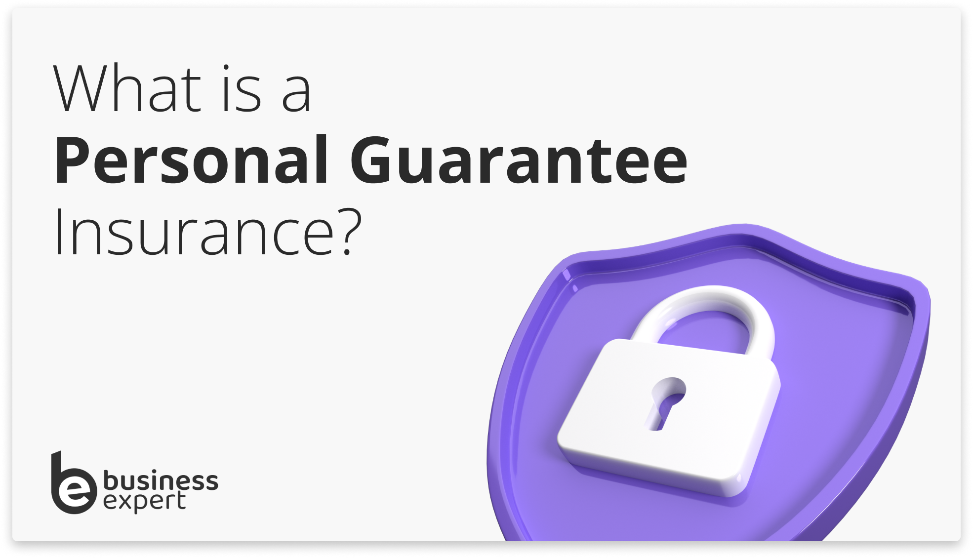 Personal Guarantee Insurance (PGI) Business Expert