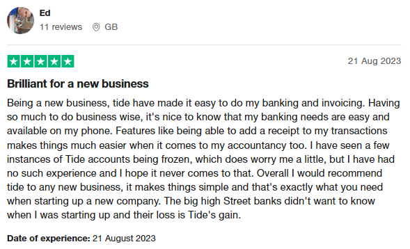 Tide vs Monzo Business Bank Accounts